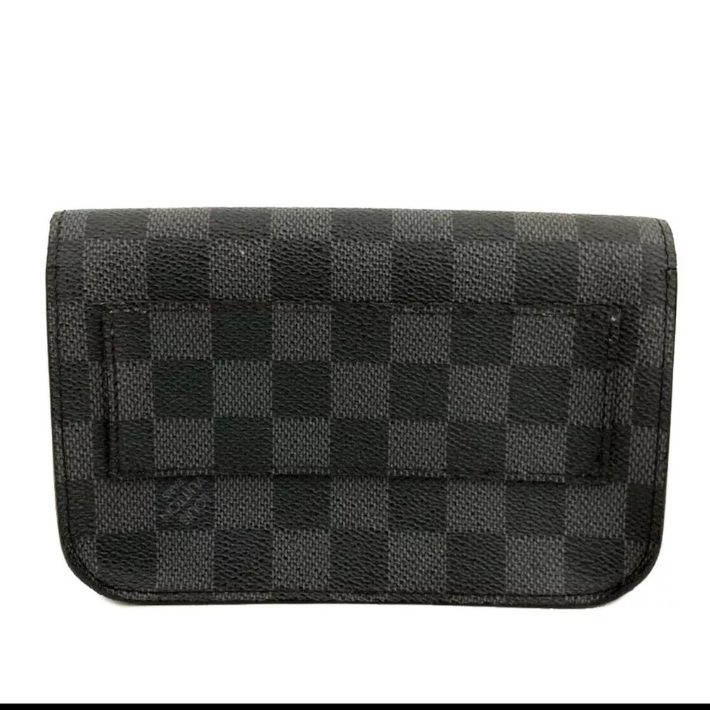 💎Louis Vuitton Damier Graphite Ceinture Pochette Om Belt Pouch💎 - Picture 4 of 8